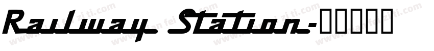 Railway Station字体转换